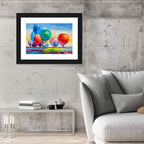 Autumn Trees at Sunset Wall Art