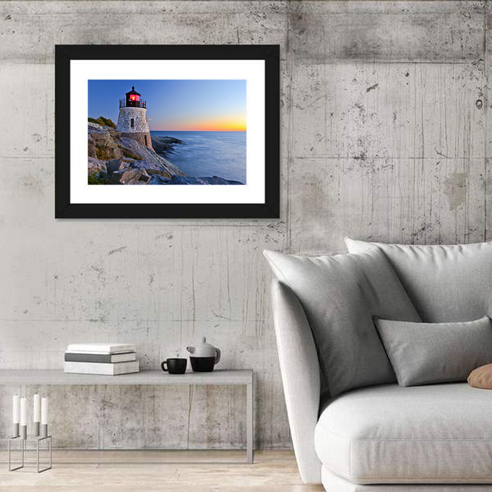 Castle Hill Lighthouse at Dusk Wall Art