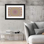 Beaded Kaleidoscope Mandala Wall Art