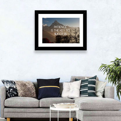 Patience Is the Key to Success Wall Art
