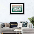 Dream Big Set Goals Wall Art