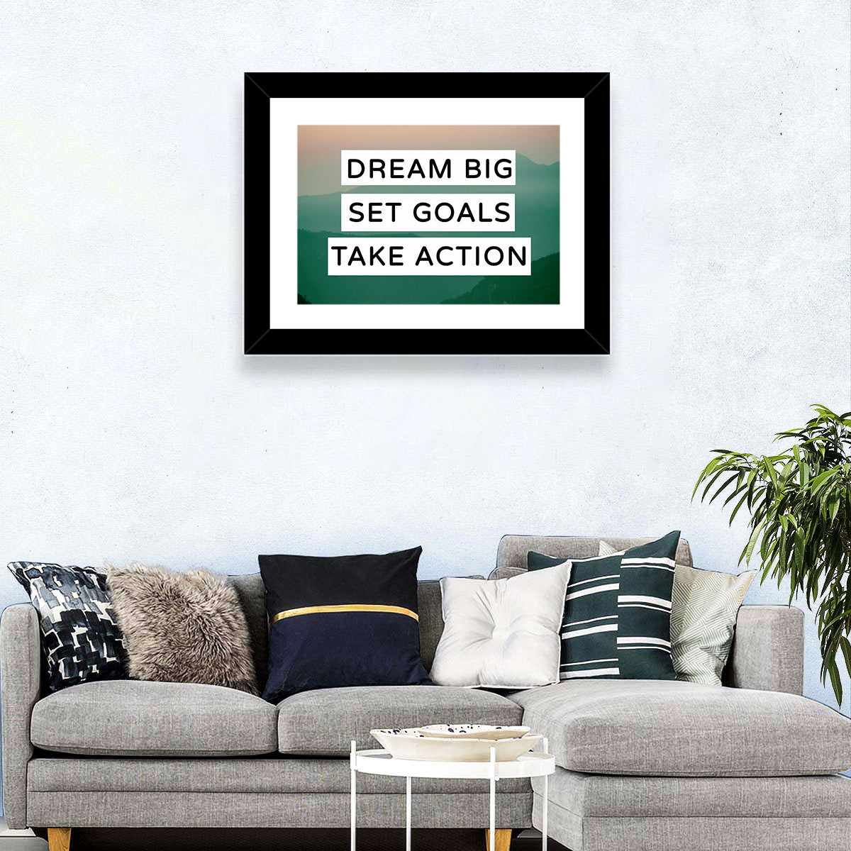 Dream Big Set Goals Wall Art