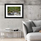 Stock Ghyll Footbridge Forest Stream Wall Art