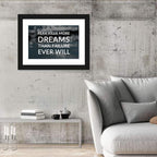 Fear Kills More Dreams Typography Wall Art
