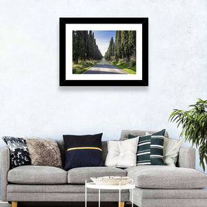 Cypress Trees Avenue Wall Art