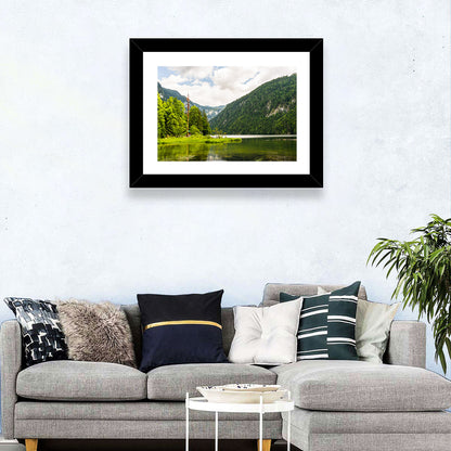 Maypole at Lake Toplitz Wall Art