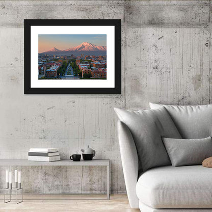Sunset Over Mount Ararat from Yerevan Wall Art