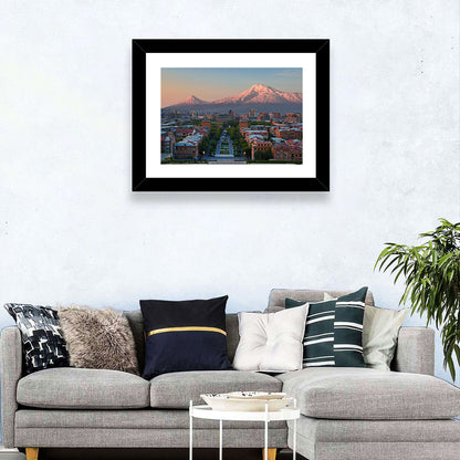 Sunset Over Mount Ararat from Yerevan Wall Art