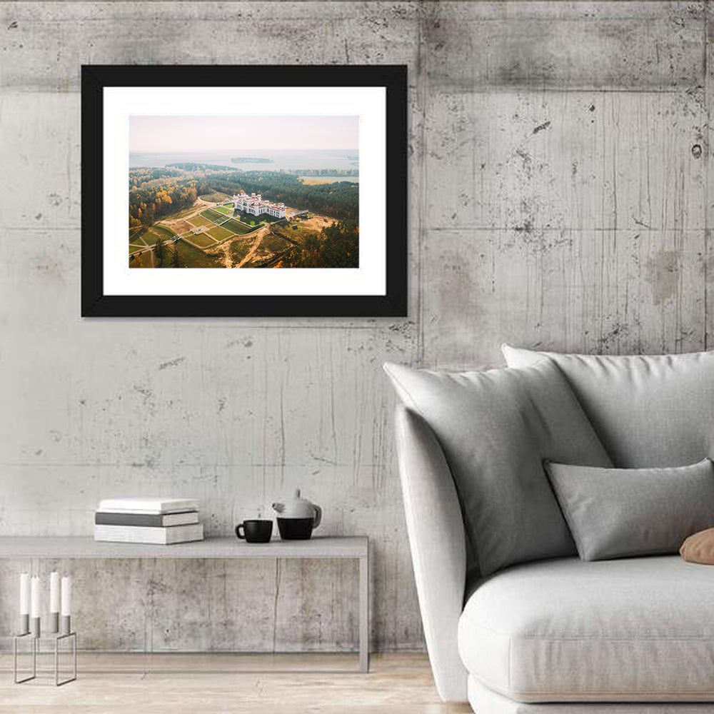 Kosava Castle Aerial View Wall Art