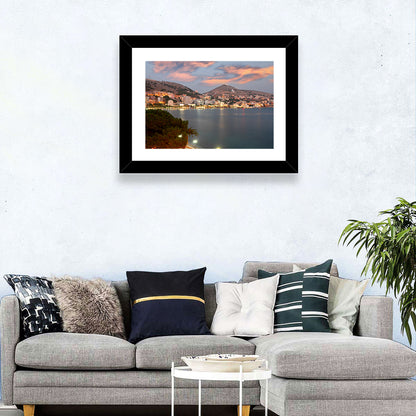 Sarandë Bay at Dusk Wall Art