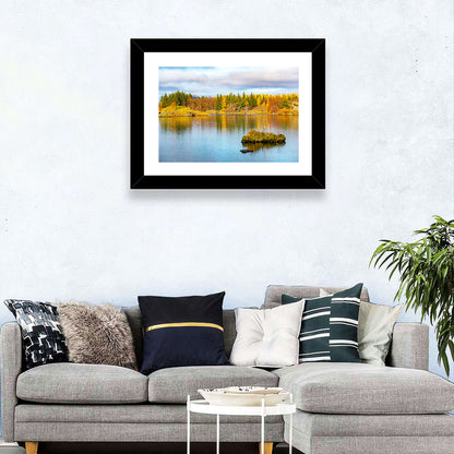 Autumn at Lake Myvatn Wall Art