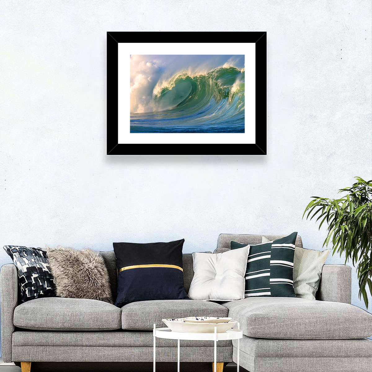 Golden Hour Barrel Wave Wall Art