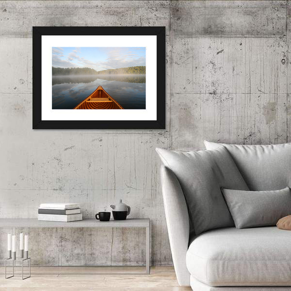 Cedar Canoe on Lake Ontario Wall Art