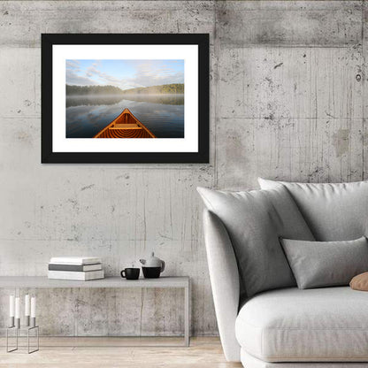 Cedar Canoe on Lake Ontario Wall Art