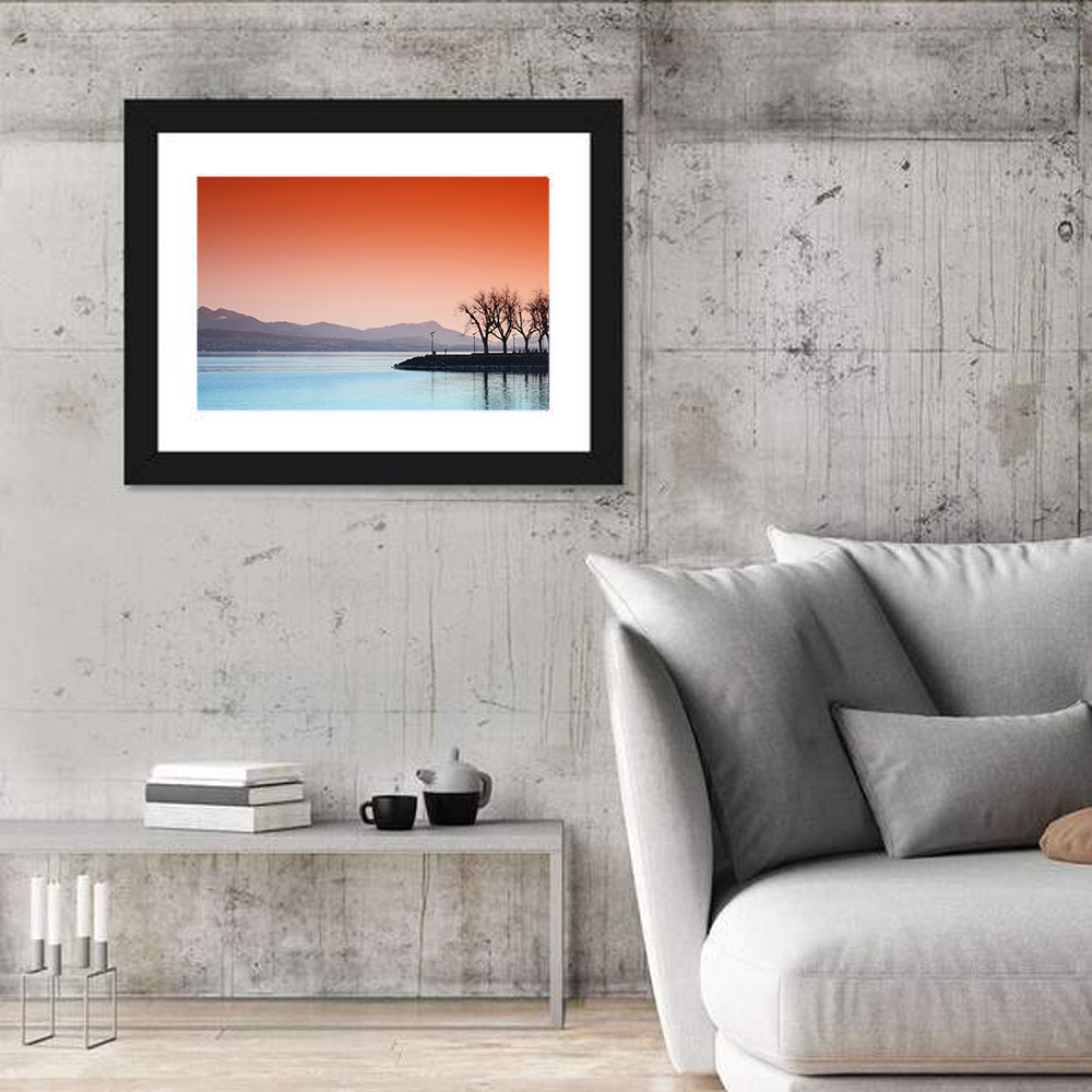 Lake Geneva Sunset Reflection Wall Art
