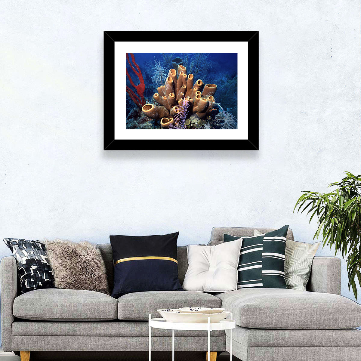 Belize Reef Sponge Scene Wall Art