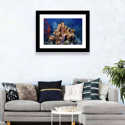 Belize Reef Sponge Scene Wall Art