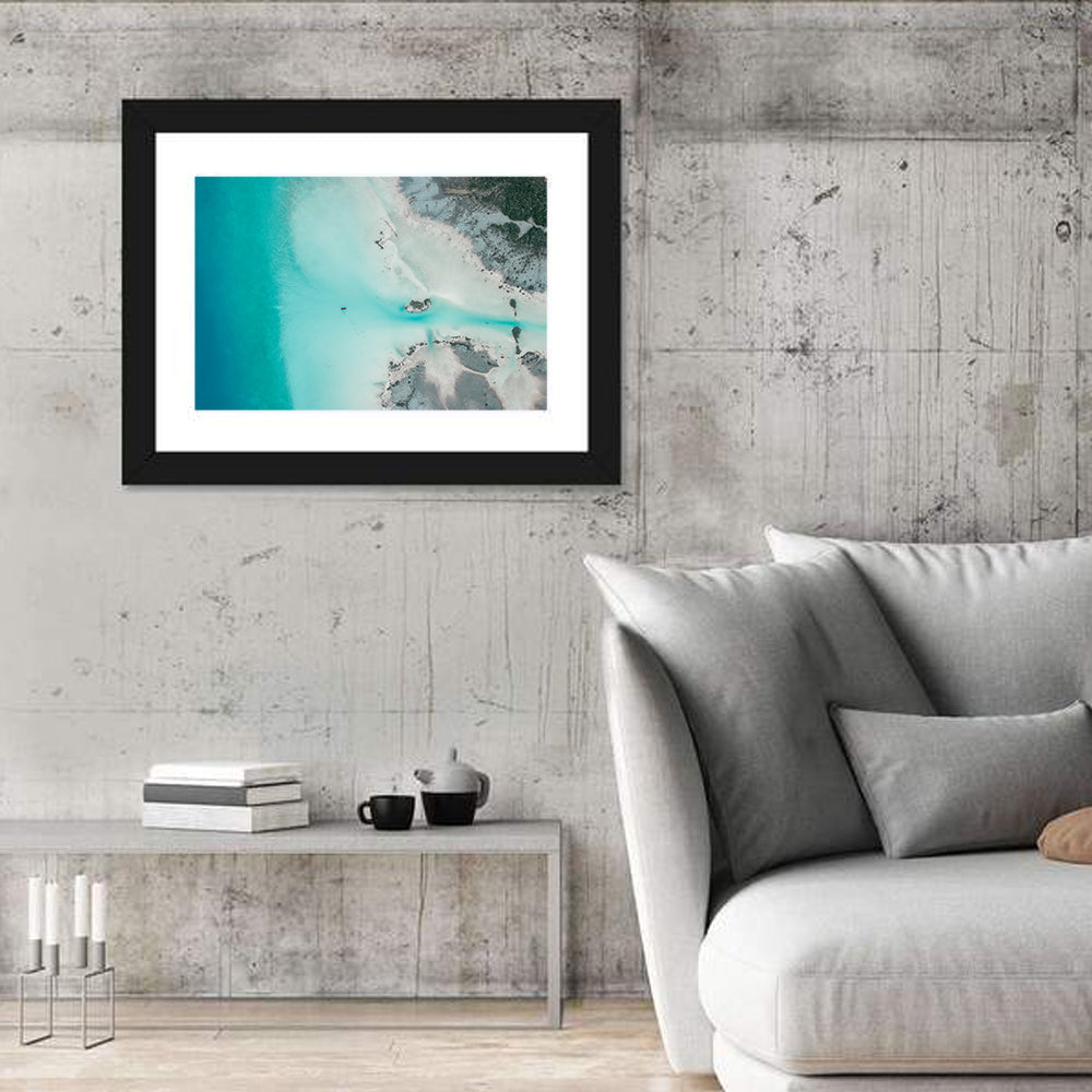 Bacalar Lagoon Aerial Wall Art