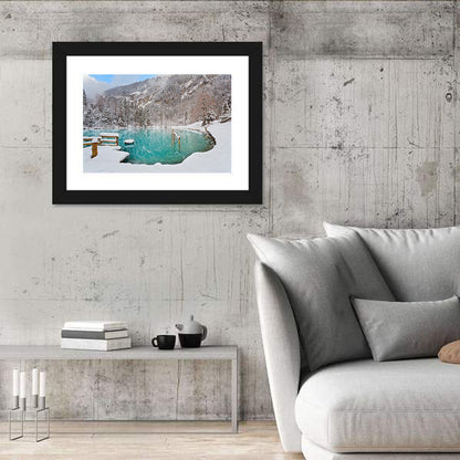 Blausee Winter Reflection Wall Art