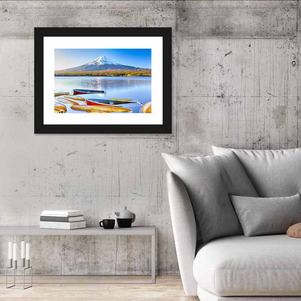 Mount Fuji Over Lake Kawaguchi Wall Art