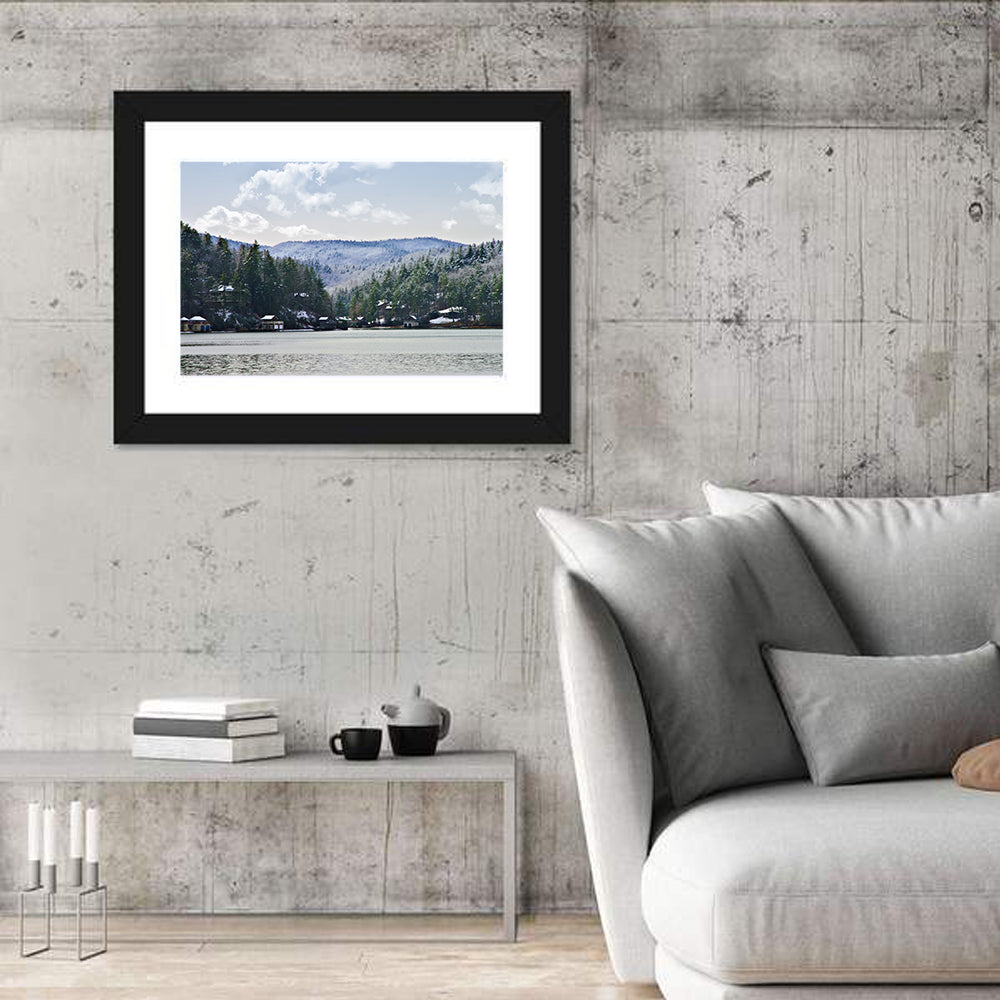 Lake Rabun Winter Scene Wall Art