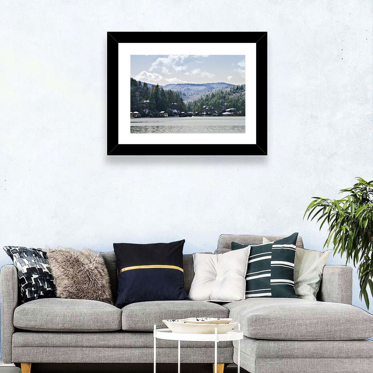 Lake Rabun Winter Scene Wall Art