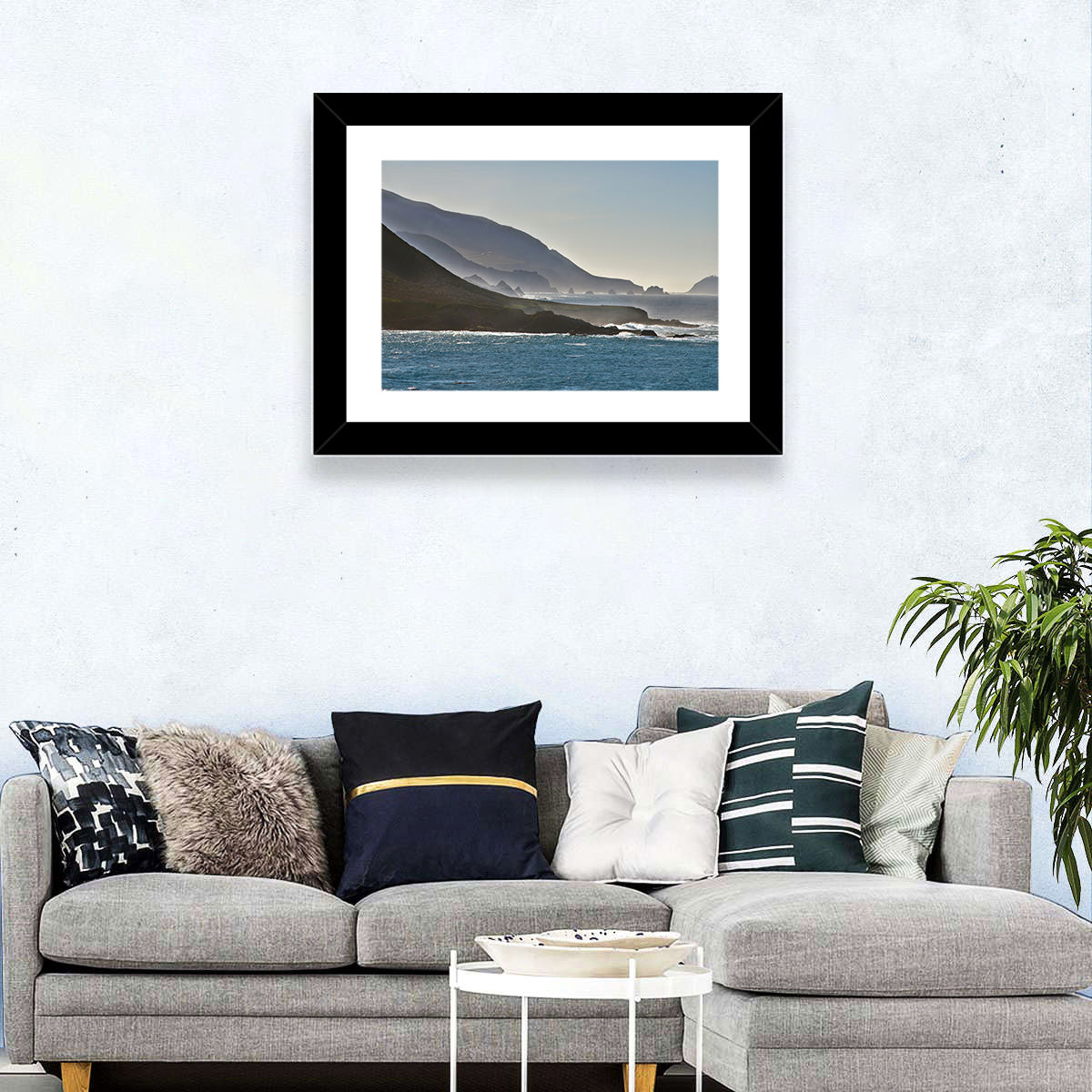 Misty Big Sur Coastline Wall Art