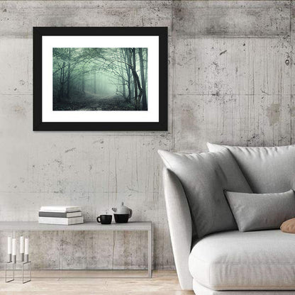 Misty Forest Path Wall Art