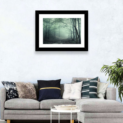 Misty Forest Path Wall Art