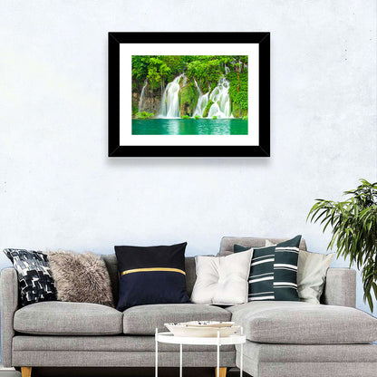 Plitvice Lakes Cascades Wall Art