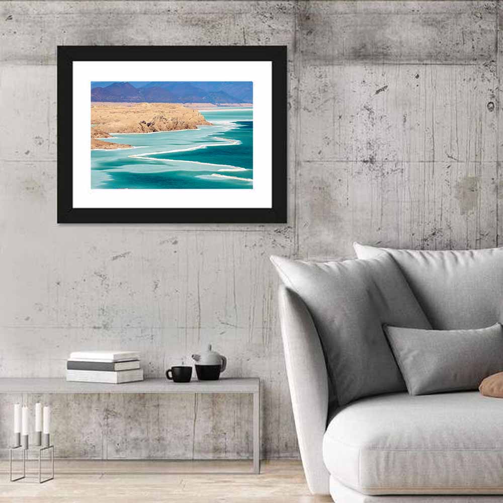 Lake Assal Salt Shoreline Wall Art