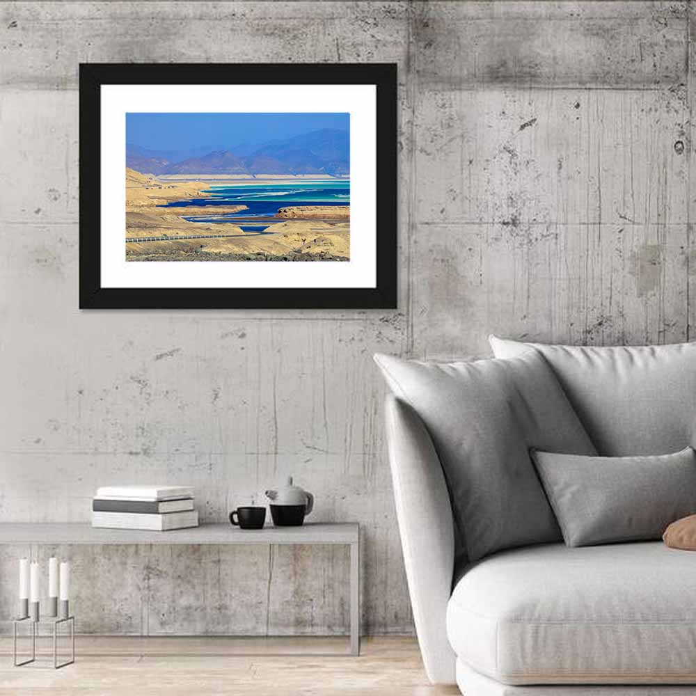 Lake Assal Coastal Road View Wall Art