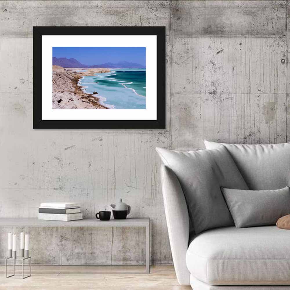 Lake Assal Salt Shoreline Wall Art
