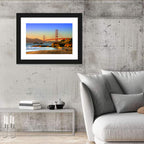Golden Hour at the Golden Gate Bridge Wall Art
