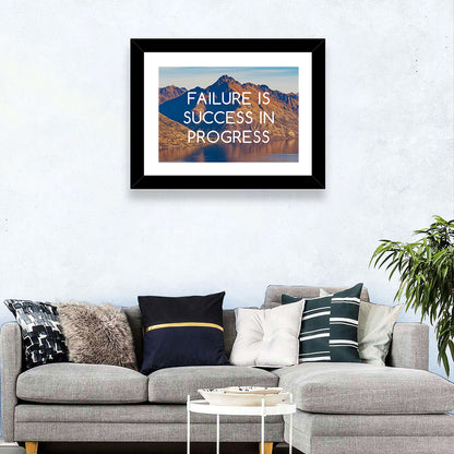 Failure Is Success in Progress Wall Art