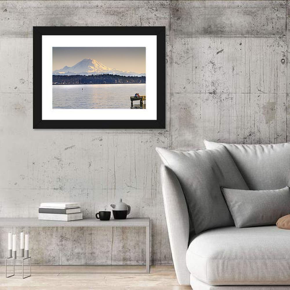 Mount Rainier Over Lake Washington Wall Art