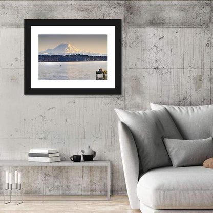 Mount Rainier Over Lake Washington Wall Art