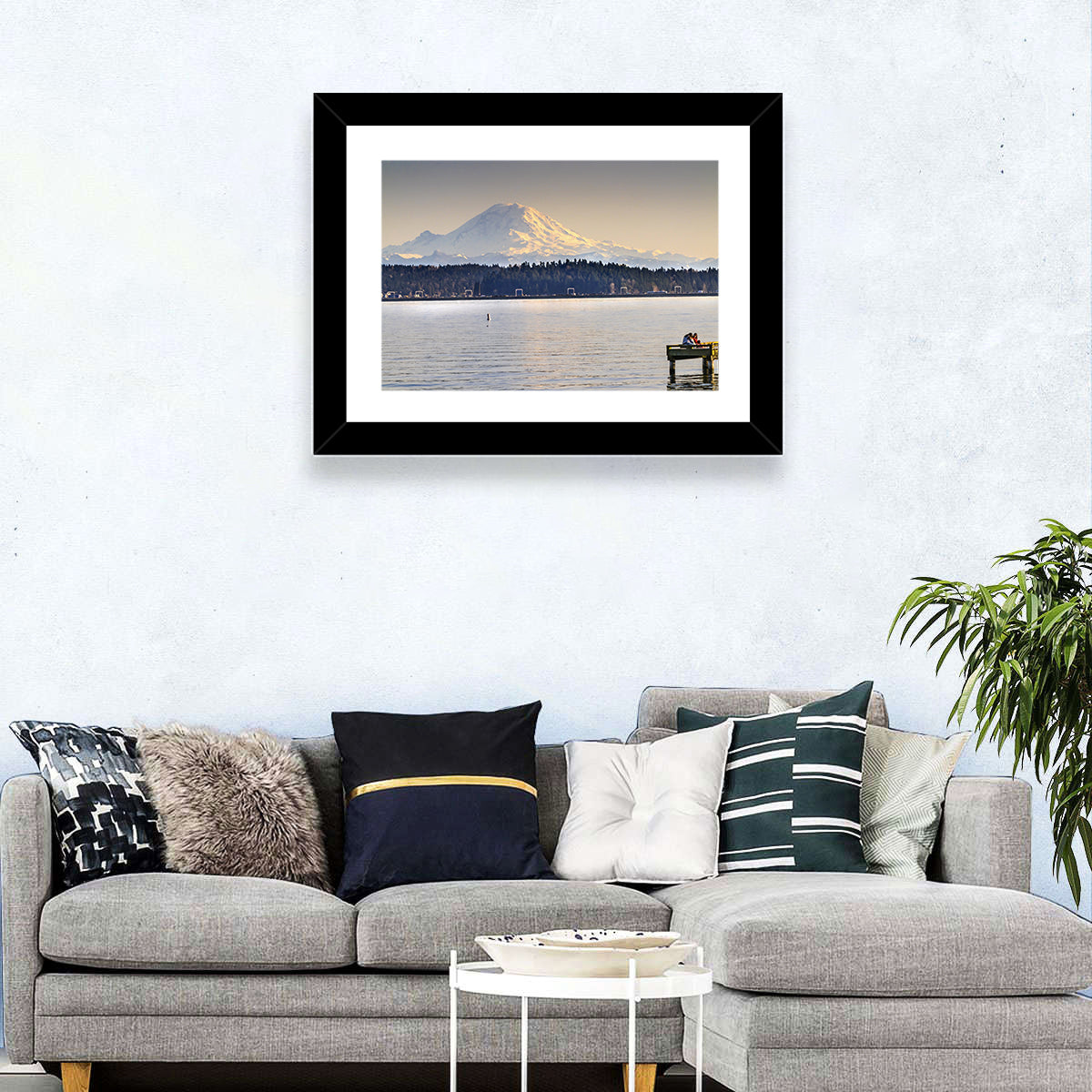 Mount Rainier Over Lake Washington Wall Art