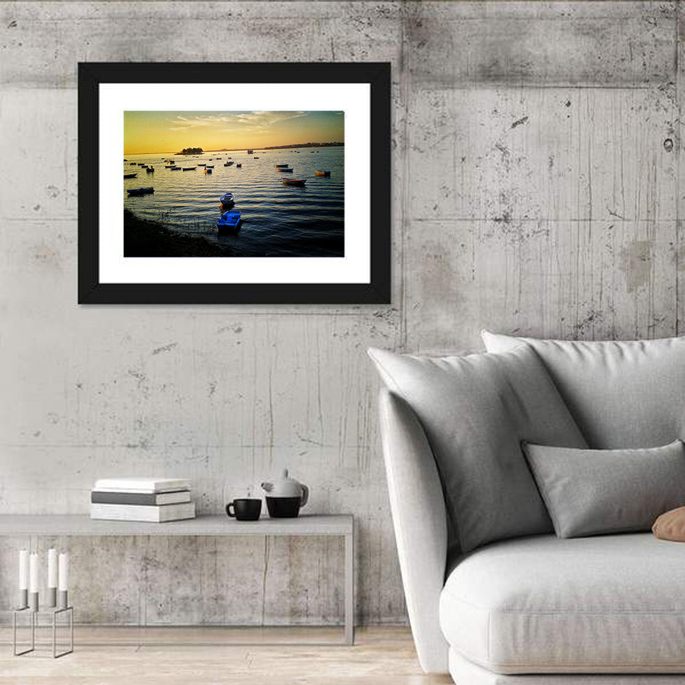 Sunset Over Bhojtal Lake Wall Art