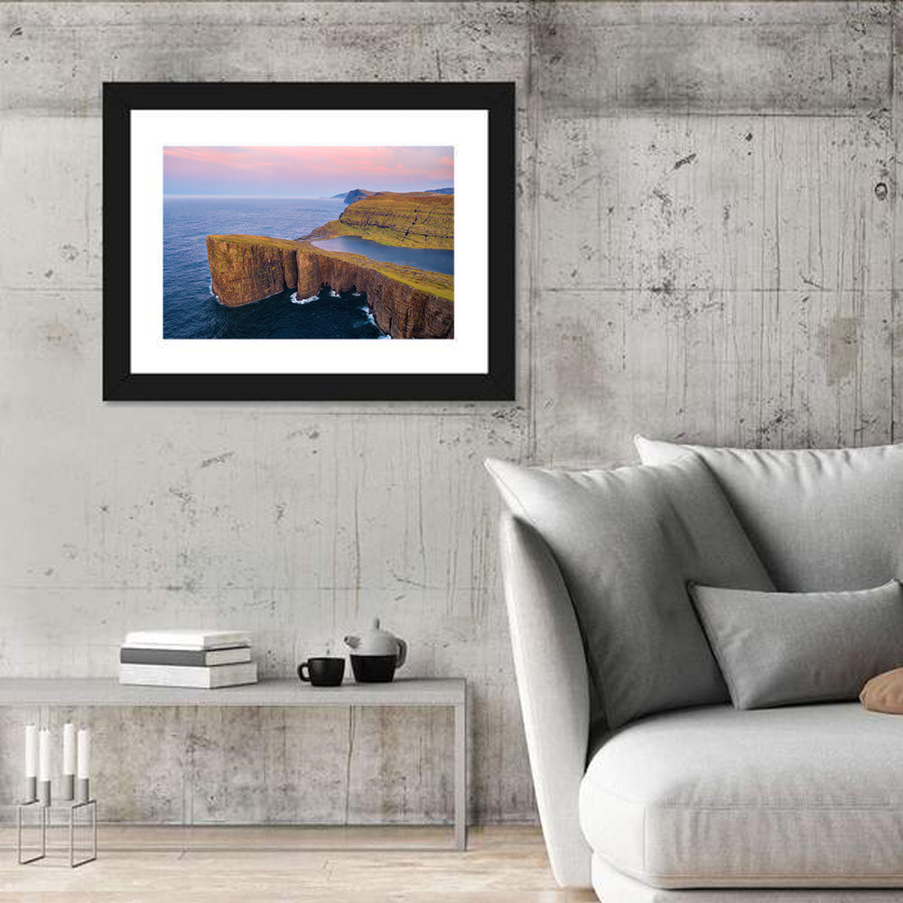 Sørvágsvatn Clifftop Lake Wall Art