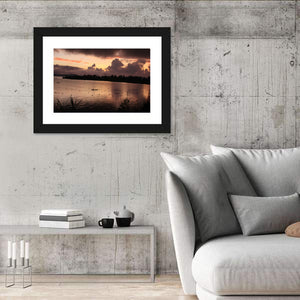 Lake Diatas Sunset Wall Art