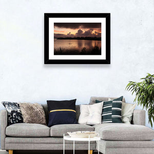 Lake Diatas Sunset Wall Art