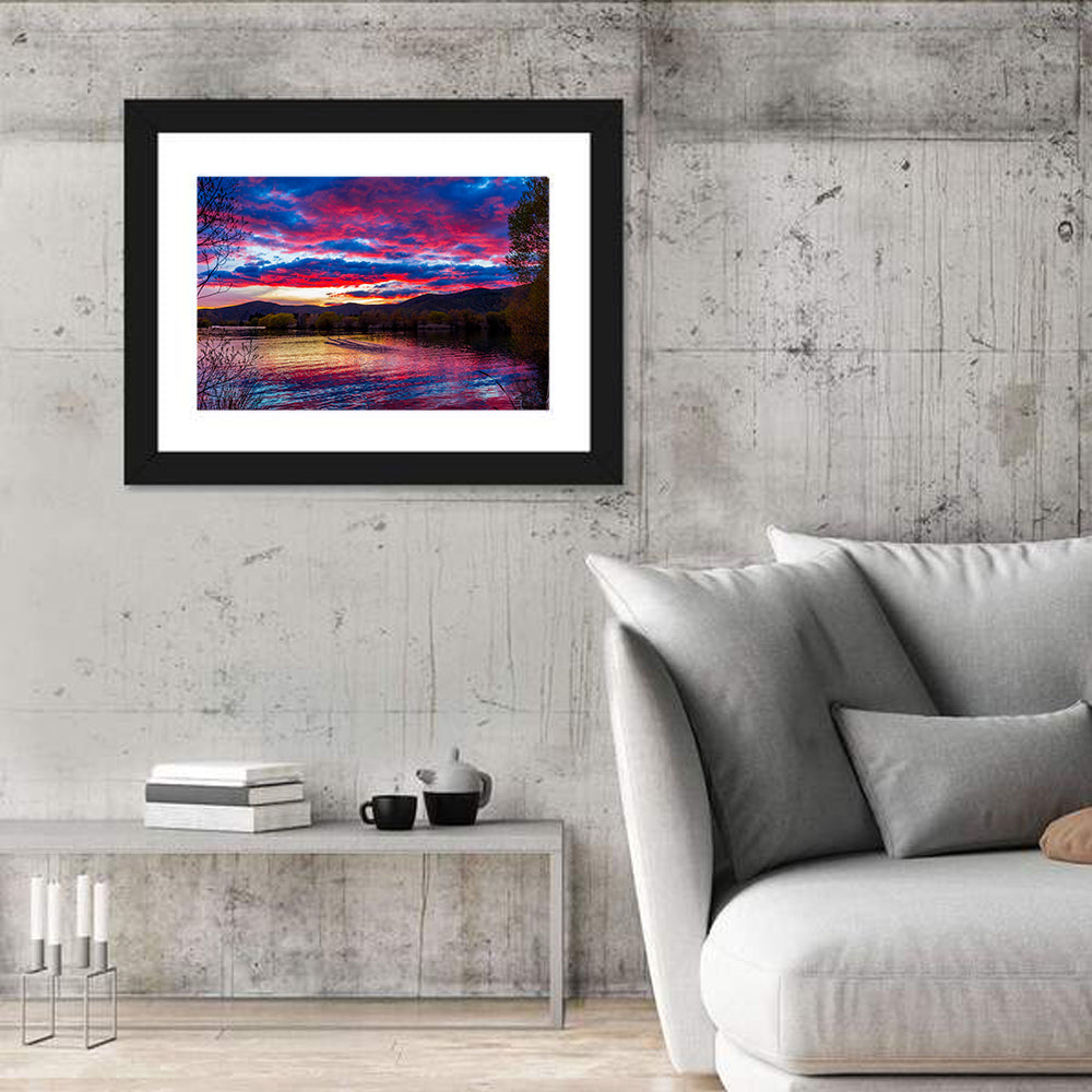 Lake Wairepo Arm Sunrise Reflection Wall Art