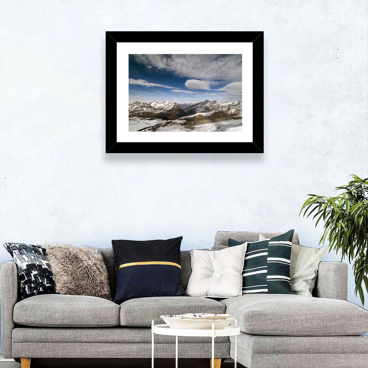 Snow-capped Peaks of Zermatt Wall Art