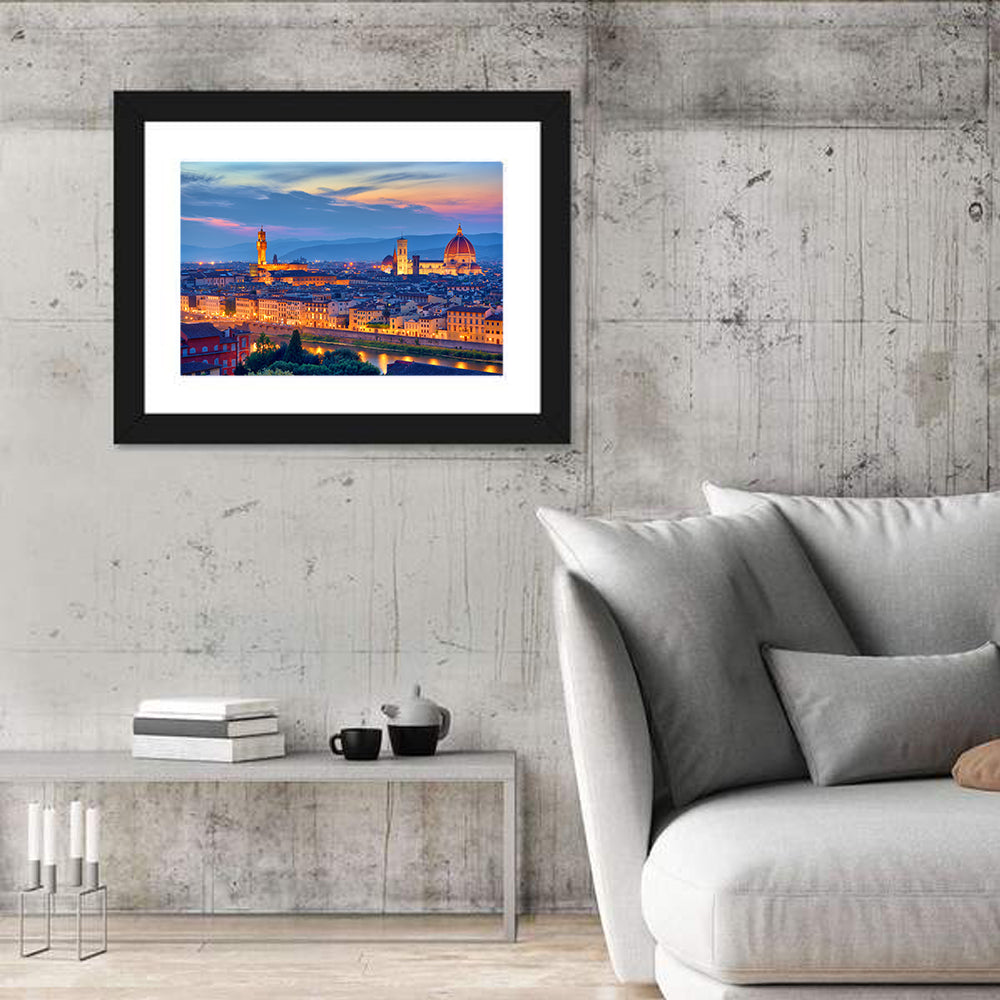 Florence Duomo at Twilight Wall Art