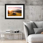 Sunrise Over Geroldsee Cabin Wall Art