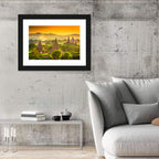 Bagan Golden Hour Temples Wall Art