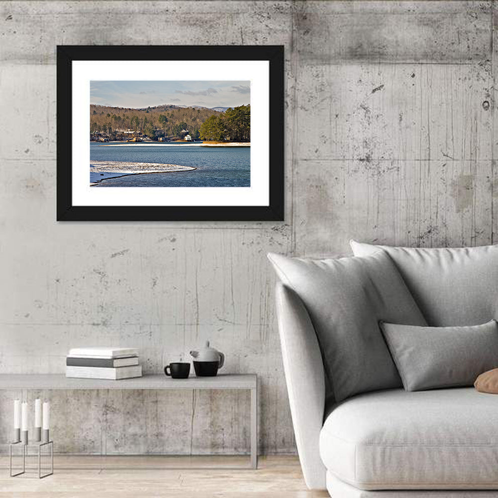 Lake Burton Winter Shoreline Wall Art