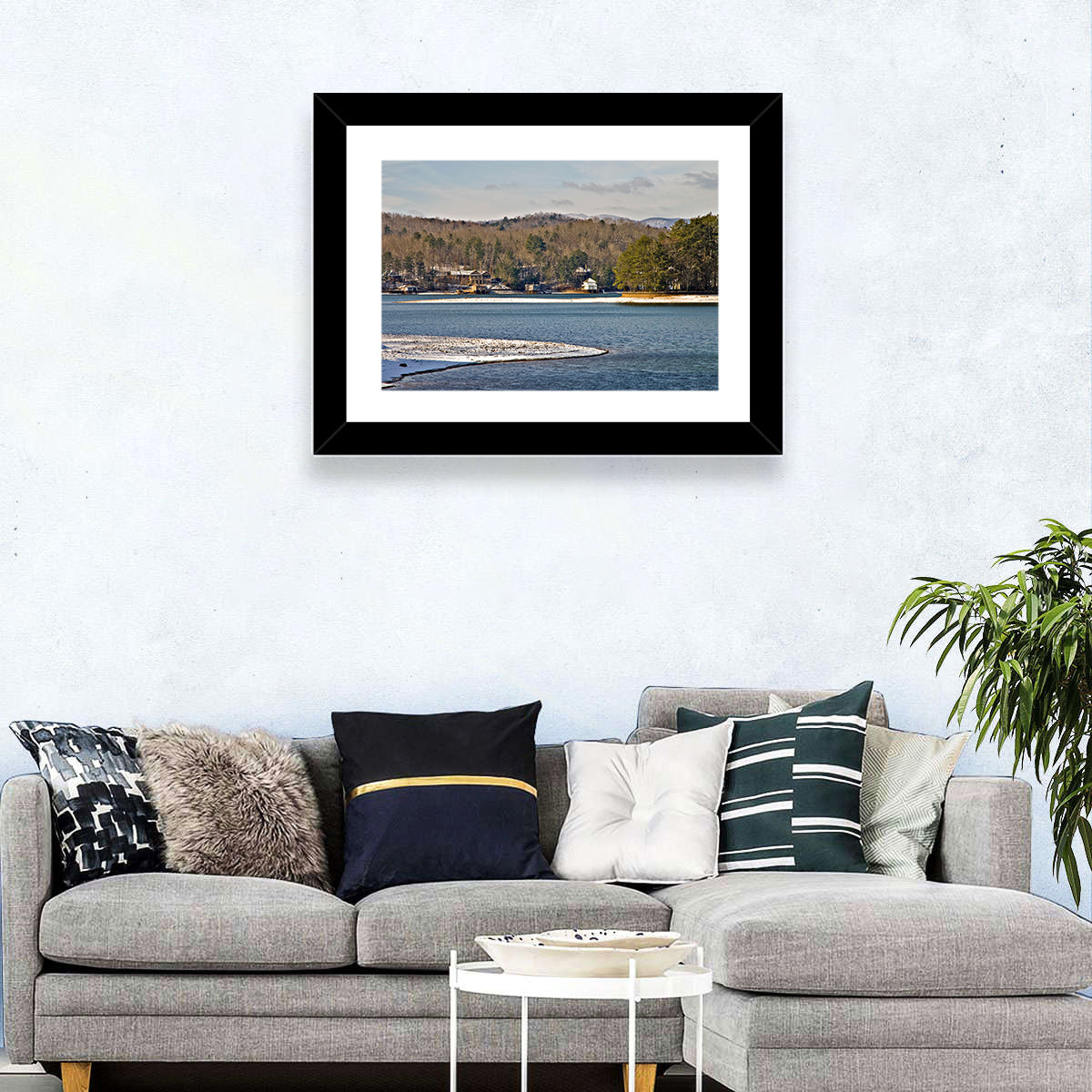 Lake Burton Winter Shoreline Wall Art