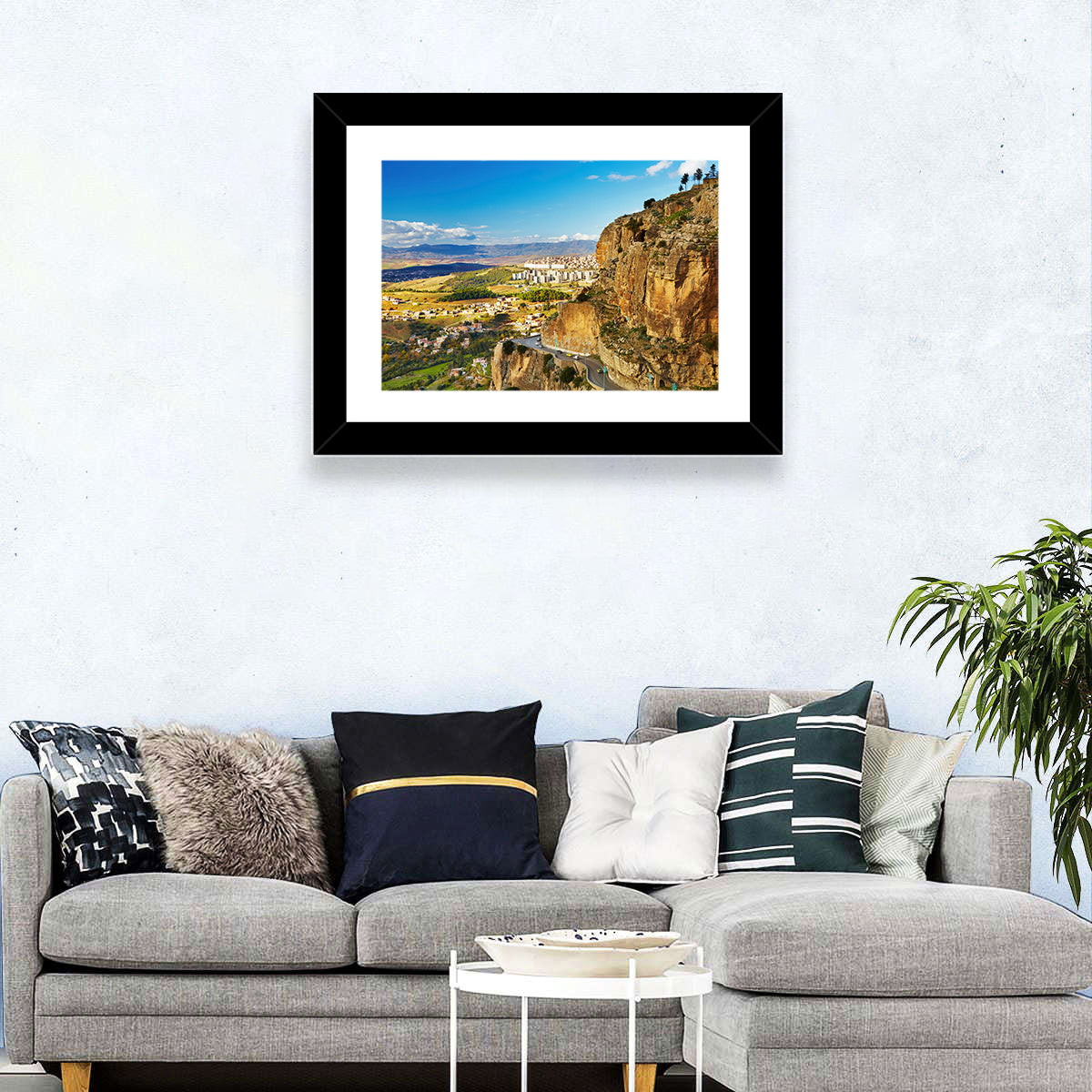 Constantine Cliffside at Golden Hour Wall Art